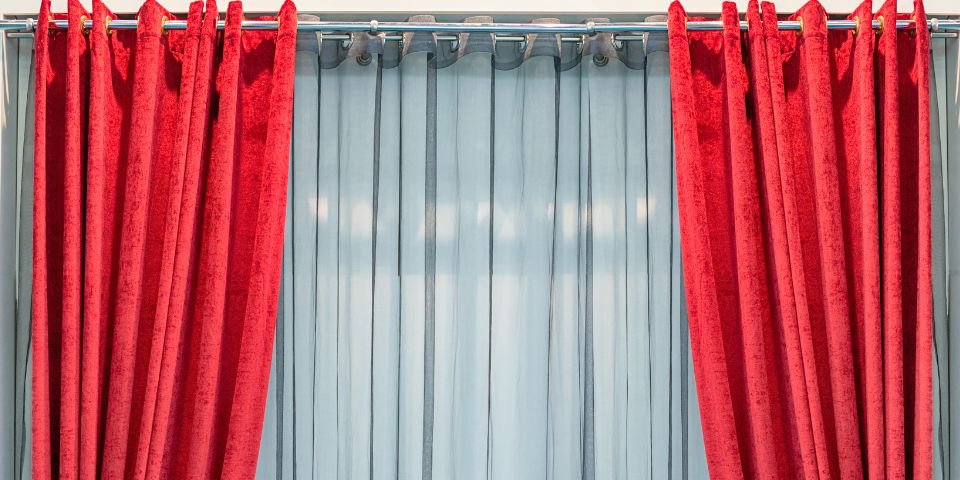 Wave style curtains